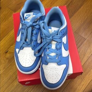 Nike Kids Blue and White Shoes